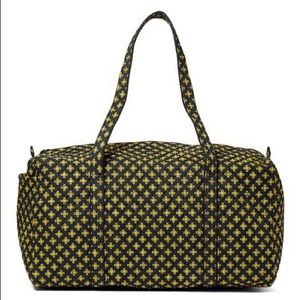 vera bradley quilted duffel bag